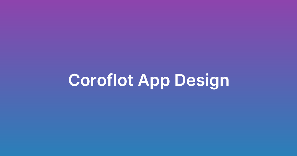 تصميم تطبيق كوروفلوت Coroflot