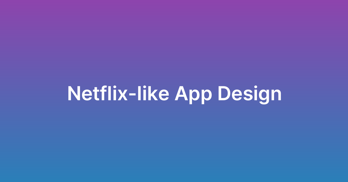 تصميم تطبيق أفلام مثل نتفليكس Netflix
