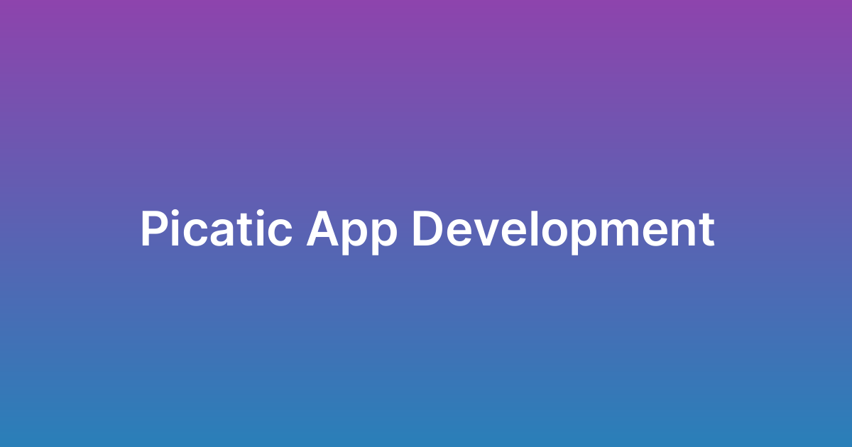 تطوير تطبيق بيكاتيك Picatic