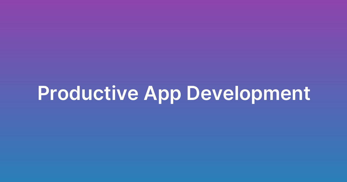 تطوير تطبيق بروداكتيف Productive