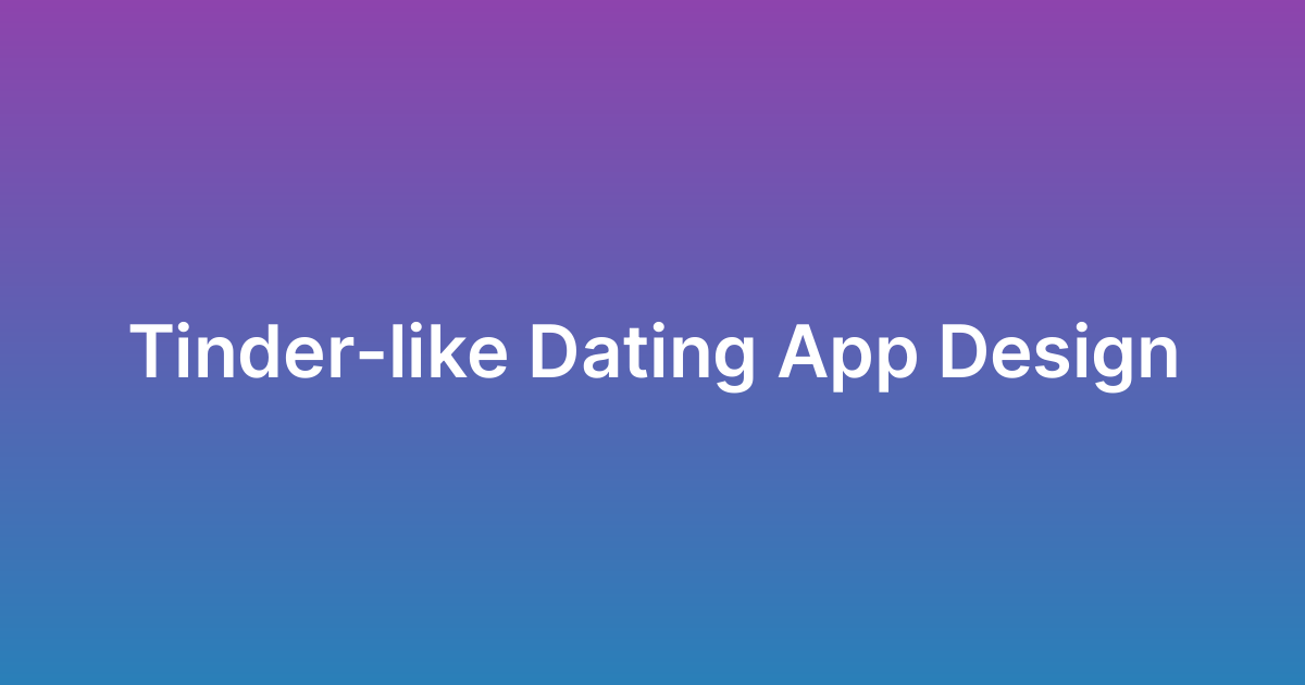 تصميم تطبيق مواعدة مثل تيندر Tinder