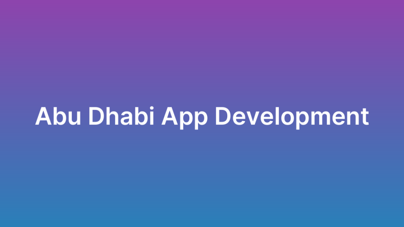 تطوير تطبيقات جوال أبوظبي