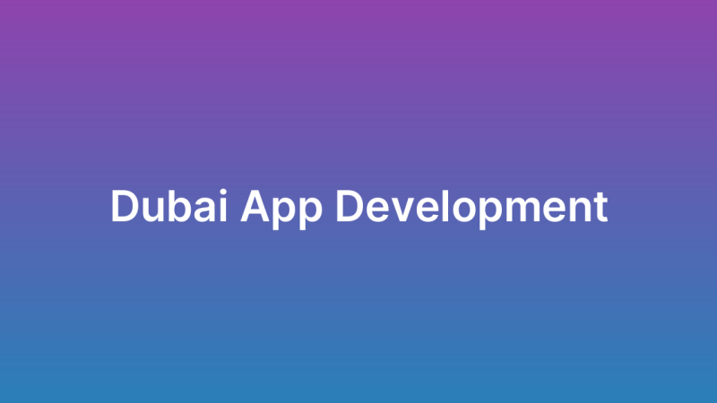 شركة برمجة تطبيقات دبي