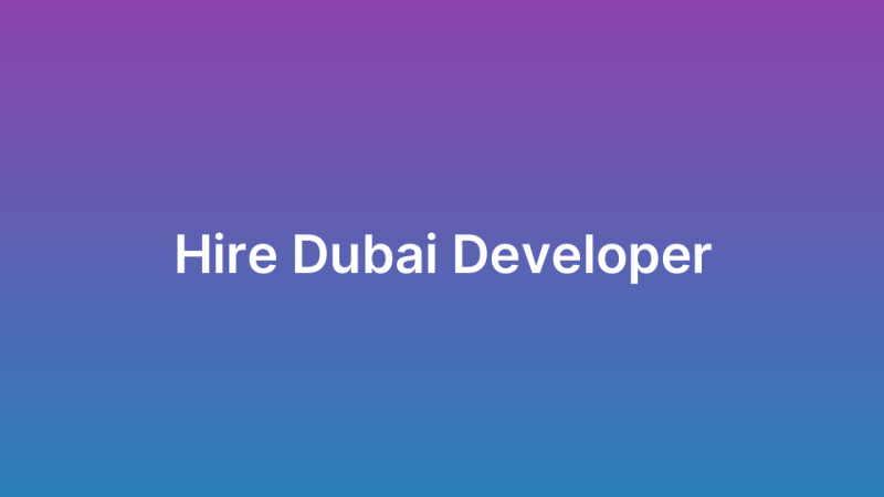 Hire App Developer Dubai