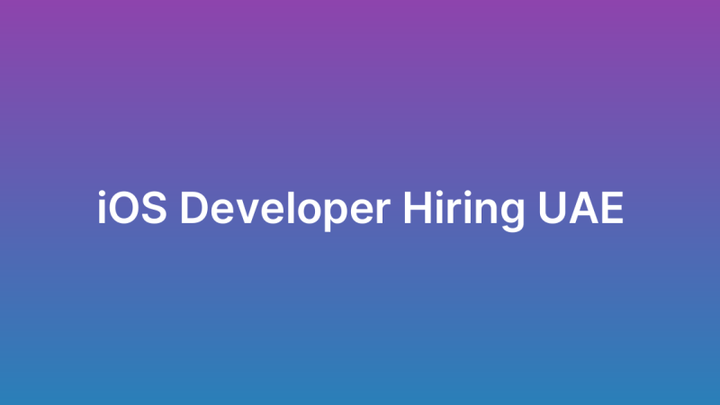 Hire iOS Developer UAE