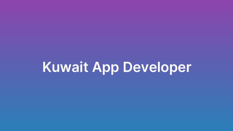 App Developer Kuwait