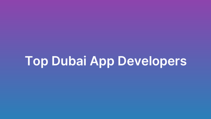 Best App Development Company Dubai