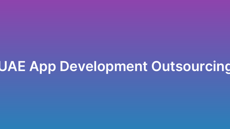 Outsource App Development UAE