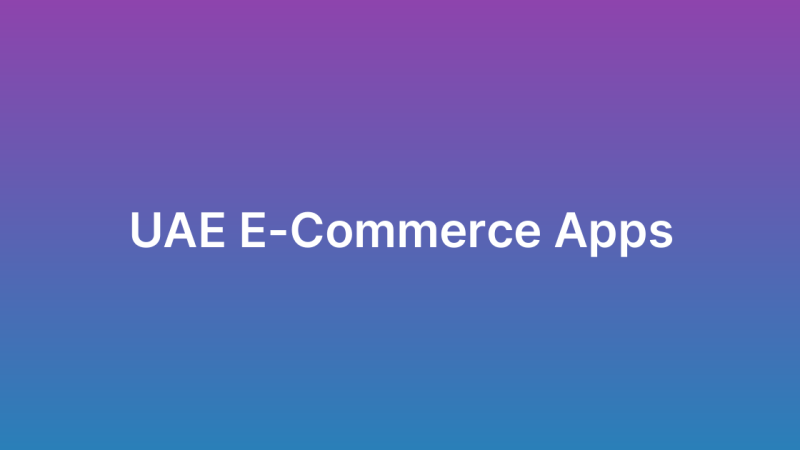 E-Commerce App Development UAE