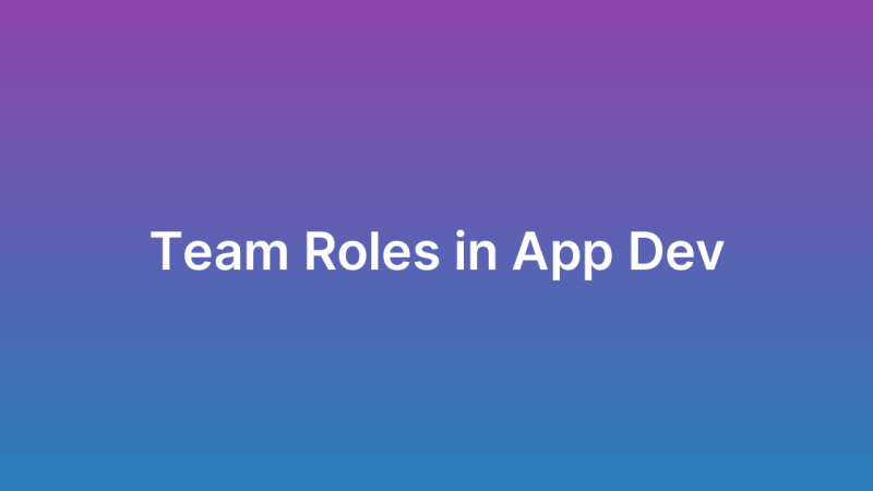 App Development Team Roles: Who Does What?